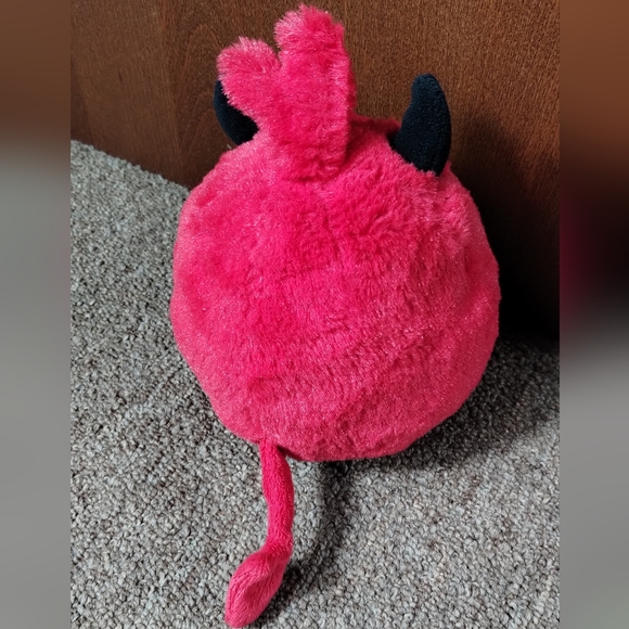 Angry Birds Seasons Halloween Red Devil Horns Plush Bird Animal 5in - Picture 6 of 9